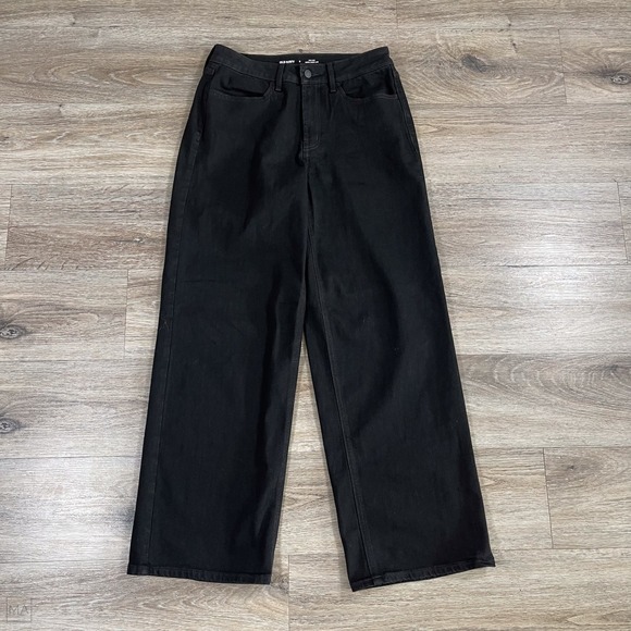 Old Navy Denim - Old Navy	Women's Jeans High Rise Wow Wide Leg Denim Minimalist Casual 8 Black